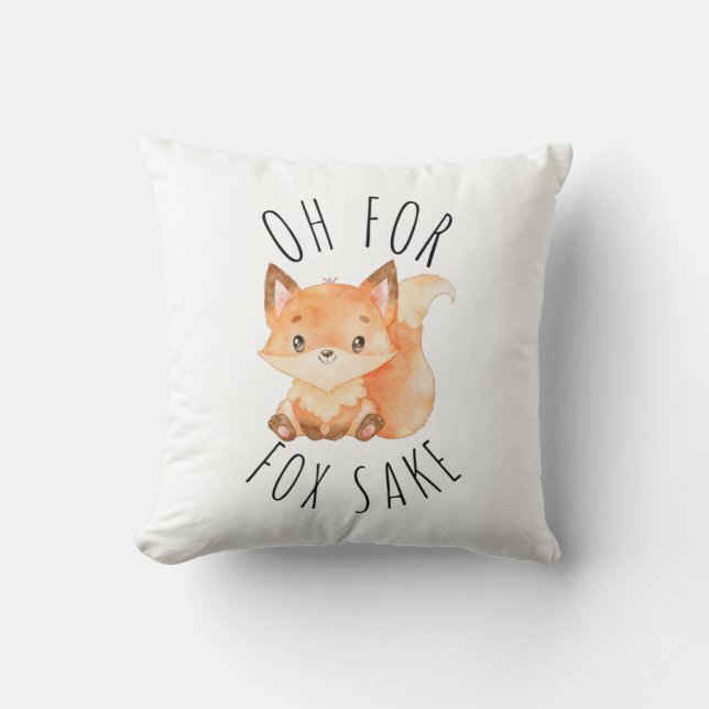 Åh för Fox Sake Kudde (Framsida)