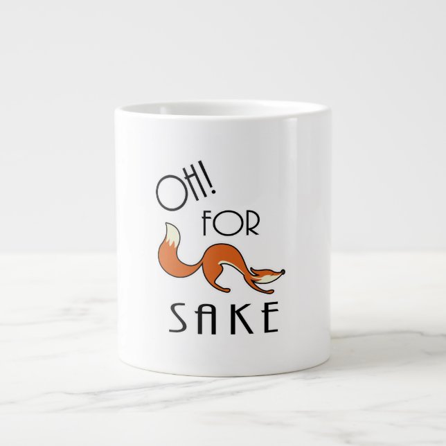Åh för Fox Sake Mugg Jumbo Mugg (Framsidan)