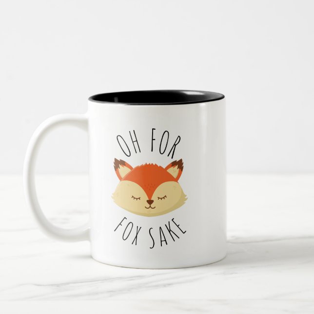 Åh för Fox Sake Två-Tonad Mugg (Vänster)