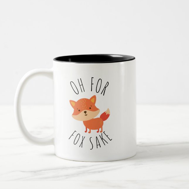 Åh för Fox Sake Två-Tonad Mugg (Vänster)