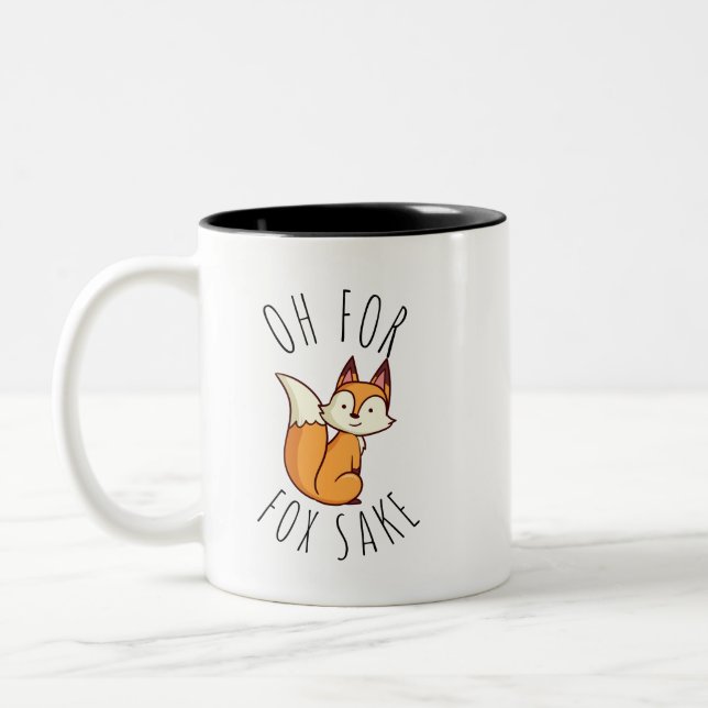 Åh för Fox Sake Två-Tonad Mugg (Vänster)
