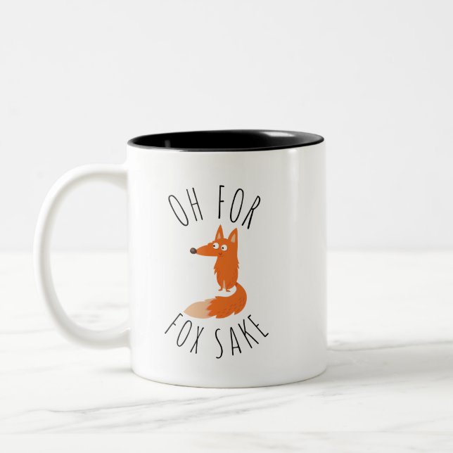 Åh för Fox Sake Två-Tonad Mugg (Vänster)