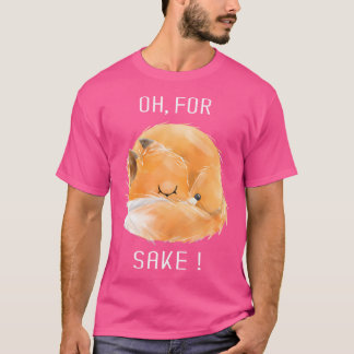 Åh för fox-uppslammade, udda, fox-djur t shirt