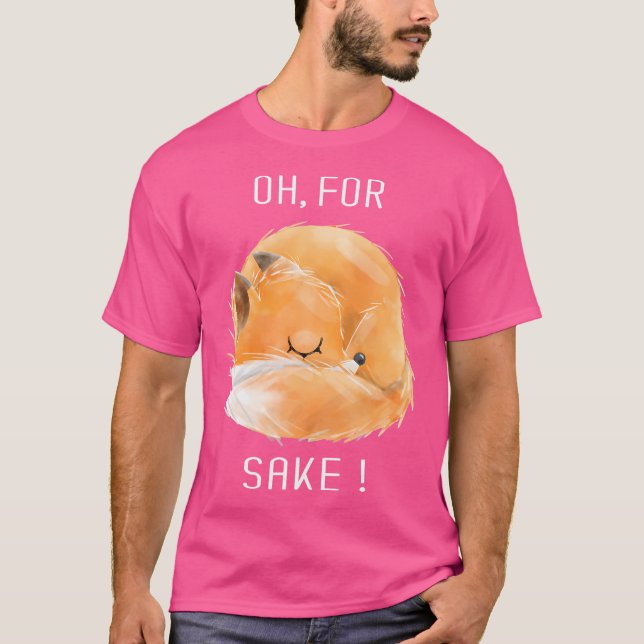 Åh för fox-uppslammade, udda, fox-djur t shirt (Framsida)
