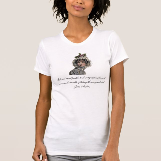 Åh för kärleken Jane Austen Tee Shirt (Framsida)