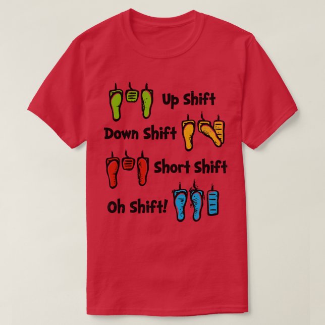 Åh Förskjutning T Shirt (Design framsida)