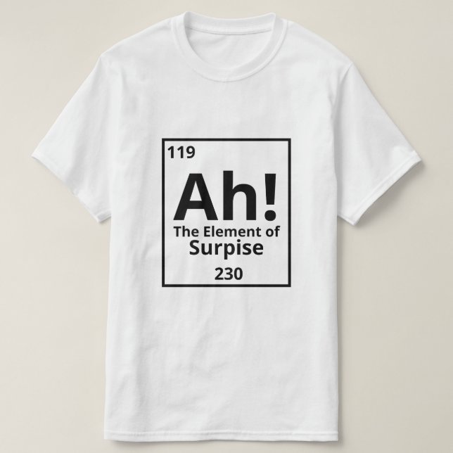 Åh! Förvåningens inslag! T Shirt (Design framsida)