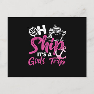 Åh Frakt dess A Girls Resa Anchor Cruise Cr Vykort