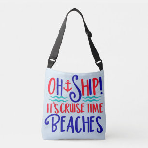 Åh Frakt Det är Cruise TIme Beacher TOTE Axelväska