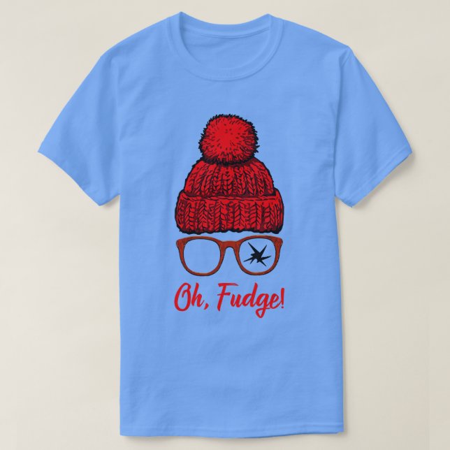 Åh Fudge Funny jul Candies Geek Nerd Women S T Shirt (Design framsida)