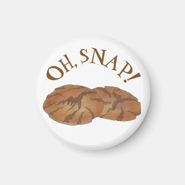 Åh (Ginger) Snap Amish PA Dutch Gingersnap Cookies Magnet (Framsidan)