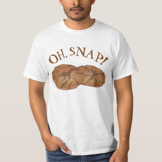 Åh (Ginger) Snap Amish PA Dutch Gingersnap Cookies T Shirt (Framsida)