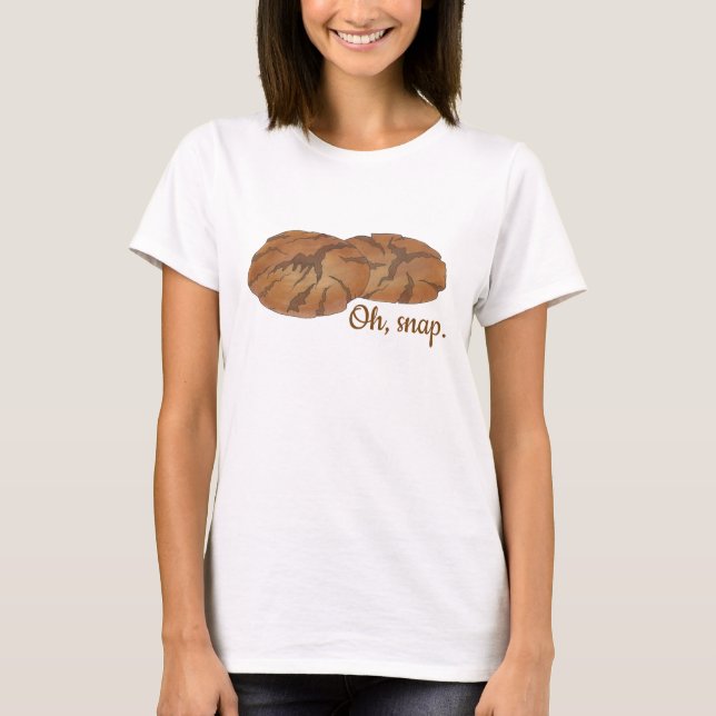 Åh (Ginger) Snap Amish PA Dutch Gingersnap Cookies T Shirt (Framsida)