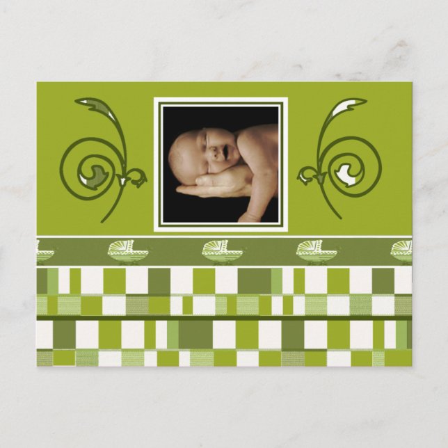 Åh glädje... Det är en pojke! Vykort (Framsida)