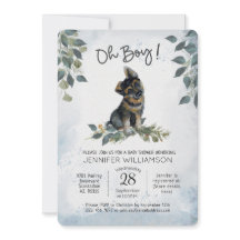 Åh, grabben! Hund Baby Shower