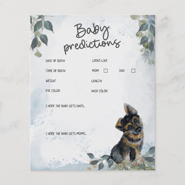 Åh, grabben! Predikationsspel för Hund Baby Shower (Framsida)