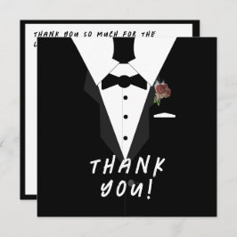 Åh, grabben! Tuxedo Baby Shower Tack Kort