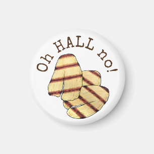 Åh, HALL, nej! Halloumi Cheese Funny Foodie Magnet