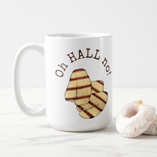 Åh, HALL, nej! Halloumi Grilled Cheese Foodie Kaffemugg (Med munk)