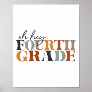 Åh hej fjärde klass tillbaka till skolan för lärar poster
