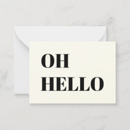 Åh Hej, Hej, hej, svart elfenben Rådkort