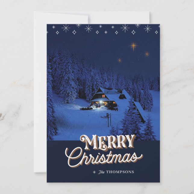 Åh, Heliga, julljokertecken Julkort (Framsida)