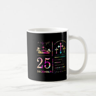 Åh heliga natt 25 December jul kristen julkrubba Kaffemugg