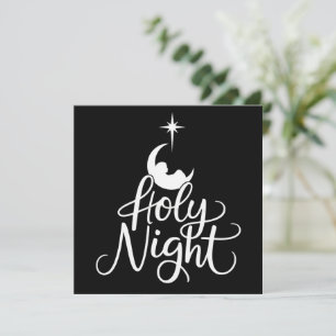 Åh heliga natt familj jul julkrubba jul julkort