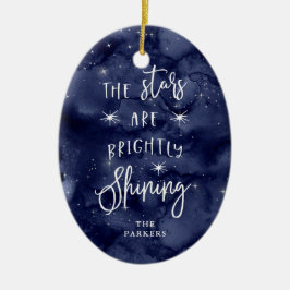 Åh Heliga Natt | Stars vid jul med Photo Julgransprydnad Keramik