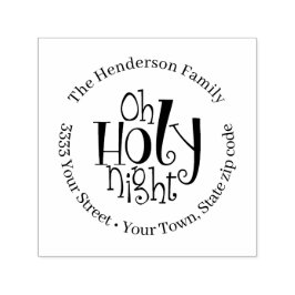 Åh Heliga Nattens Returadress Självinkande Frimärk Självfärgande Stämpel