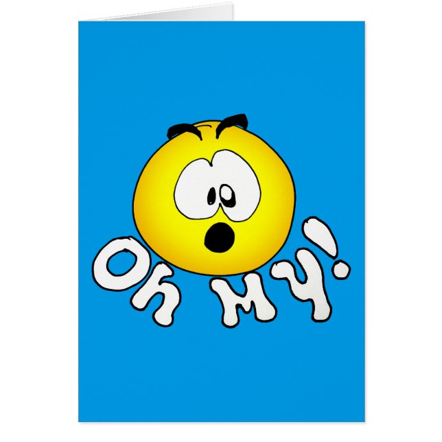 Åh, herregud! hälsningskort (Framsidan)