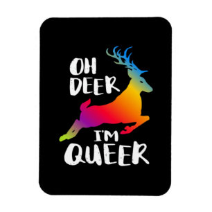 Åh hjärta queer stolthet minimalistisk konstnärlig magnet
