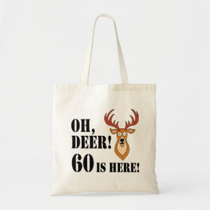 Åh Hjort 60 födelsedagstag Tote Bag Tygkasse