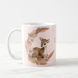 Åh, Hjort Bambi på Blommor med Clouds Stars Kaffemugg