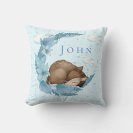 Åh, Hjort & Blue Clouds Dust Pojke Nursery Kudde