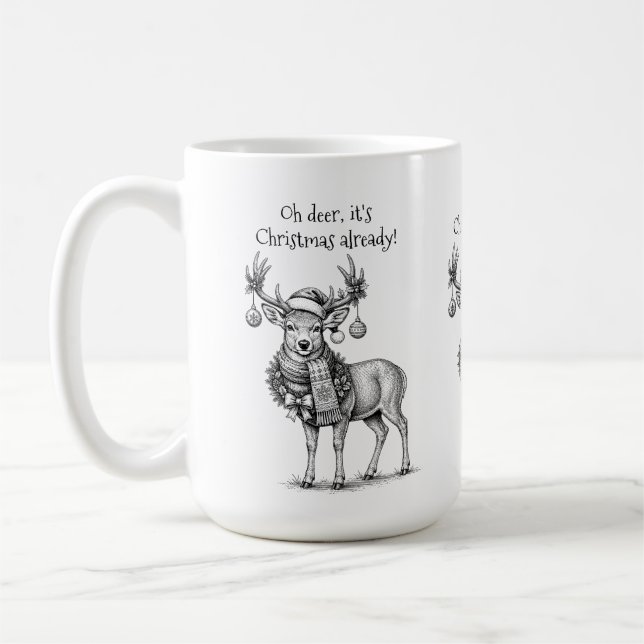 Åh hjort, Det är jul redan! Kaffemugg (Vänster)