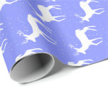Åh Hjort, det är Papper julafton Presentpapper<br><div class="desc">Jul eller Helgdag som är papper med en hjort i snö med lila bakgrund. Du kan ändra mönster storlek eller riktning genom att välja Anpassa.</div>