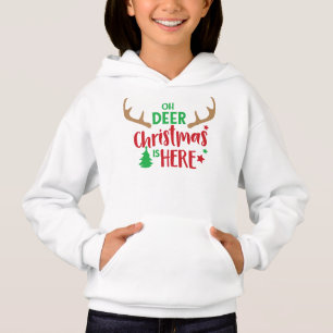 Åh Hjort jul är här, Julgran, Antlers T Shirt