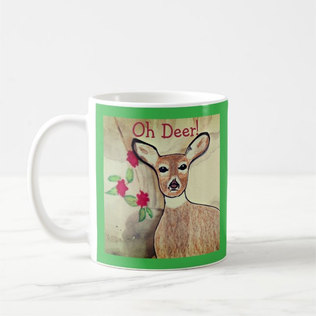 Åh hjort!  kaffemugg (Vänster)