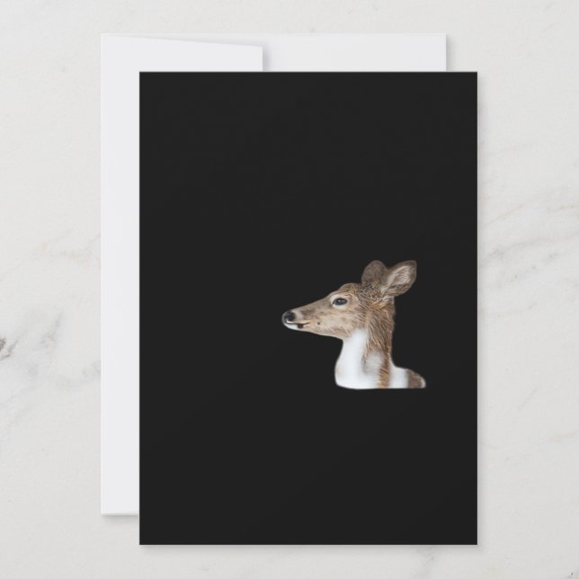 Åh Hjort Minimal Modern Design Julkort (Framsida)