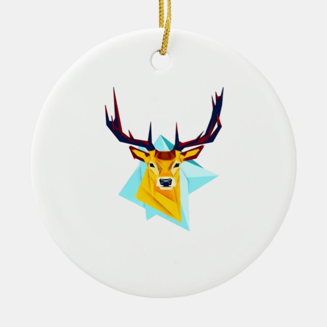 Åh hjort Minimal Rustik Stil Ornament (Framsidan)