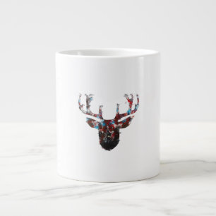 Åh hjort minimal stil  jumbo mugg