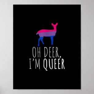 Åh hjort queer bisexuell stolthet gay lesbisk desi poster