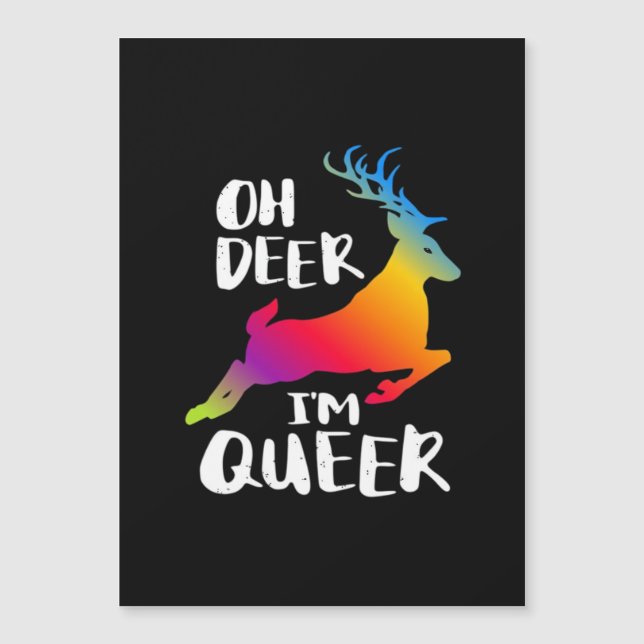 Åh hjort queer stolthet minimal konstnärlig stil  (Framsida)