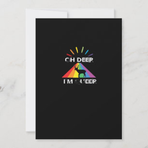 Åh hjort queer trendig estetisk design julkort
