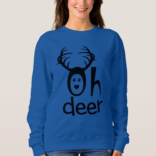 Åh Hjort Sweater. Tee Shirt (Framsida)