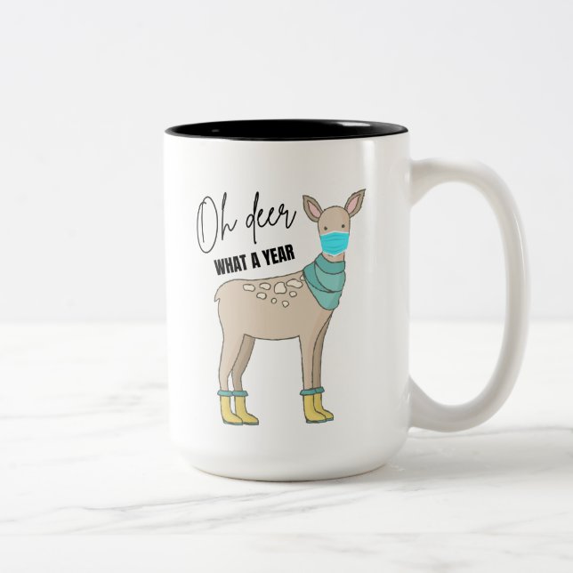 Åh Hjort vad ett år 2 Toning Mugg (Höger)