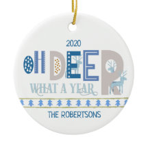 Åh Hjort Vad ett års Roligt jul blått