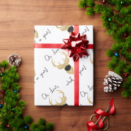 Åh, Hjort, vilket år! Lustig jul-Helgdag Presentpapper