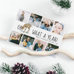 "Åh Hjort, vilket år!" Photo Collage jul Julkort<br><div class="desc">Ett modernt fotokollage christmas-kort med ordspråket "Åh, vad ett år!" med en bild av ett hjort och 8 bilder som dokumenterar livet under 2024, ert namn och året. Julkortet är enkelt att anpassa med hjälp av den mall som tillhandahålls. Det omvända kan ändras till vilken färg som helst och har...</div>